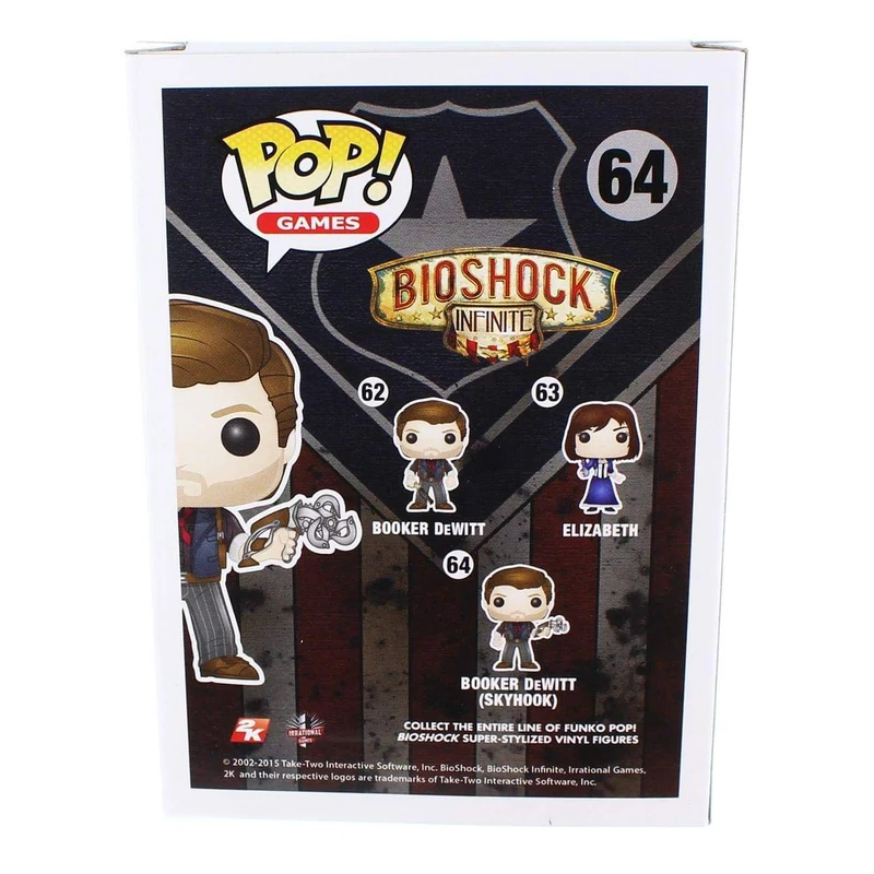 Booker DeWitt with Skyhook Bioshock Figures action figures